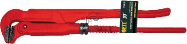 Ключ трубный газовый CrV Профи 90 гр (тип L) 1''