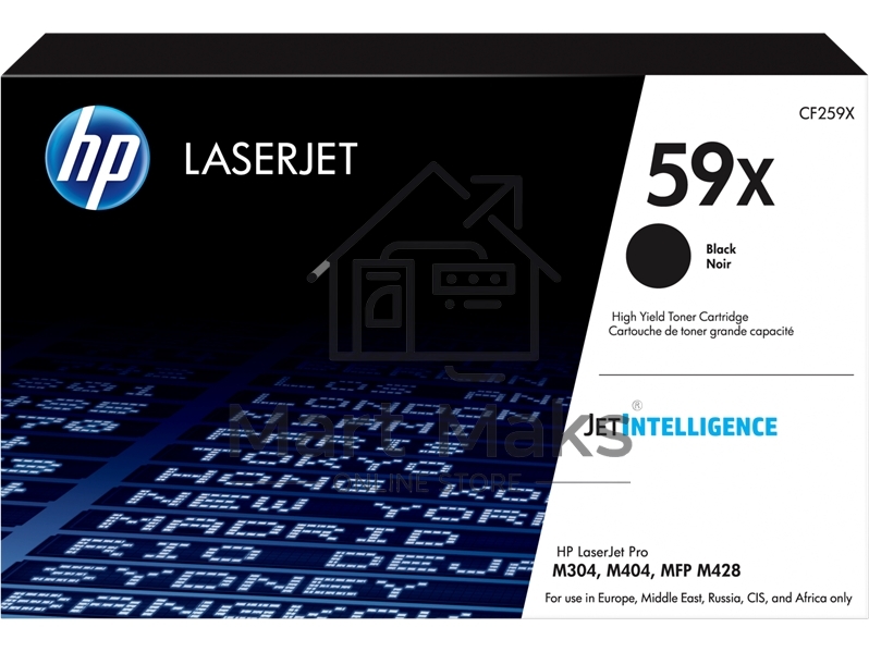 Картридж лазерный HP 59X черный для LJ M304/M404/MFP M428 10000 стр