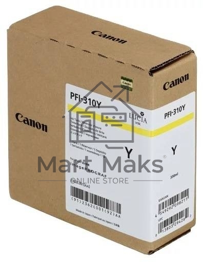 Картридж струйный Canon PFI-310 Y 2362C001 желтый (330мл) для Canon TX-2000/TX-3000/TX-4000