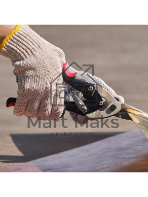 Ножницы по металлу прямые Rexant 260 мм никелированные, двухкомпонентные рукоятки