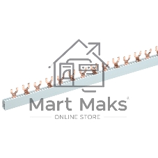 Шина соединительная Rexant типа FORK вилка 2Р 63 А 1 м (10 шт./уп.)