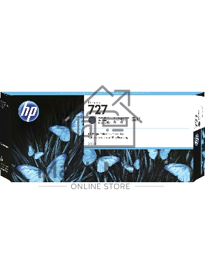 Картридж струйный HP 727 C1Q12A черный матовый, 300мл, для Designjet T920/T1500/T2500