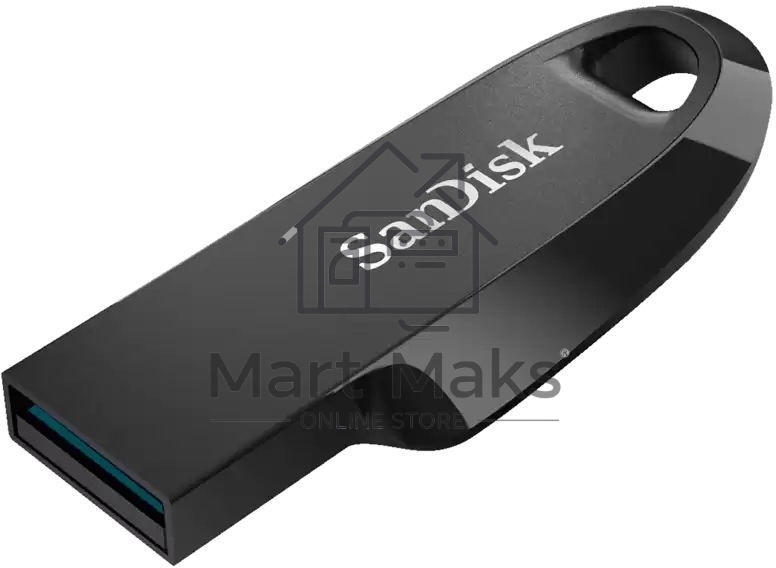 Флешка USB R/W 128GB SanDisk CZ550 Ultra Curve, USB 3.2 черный