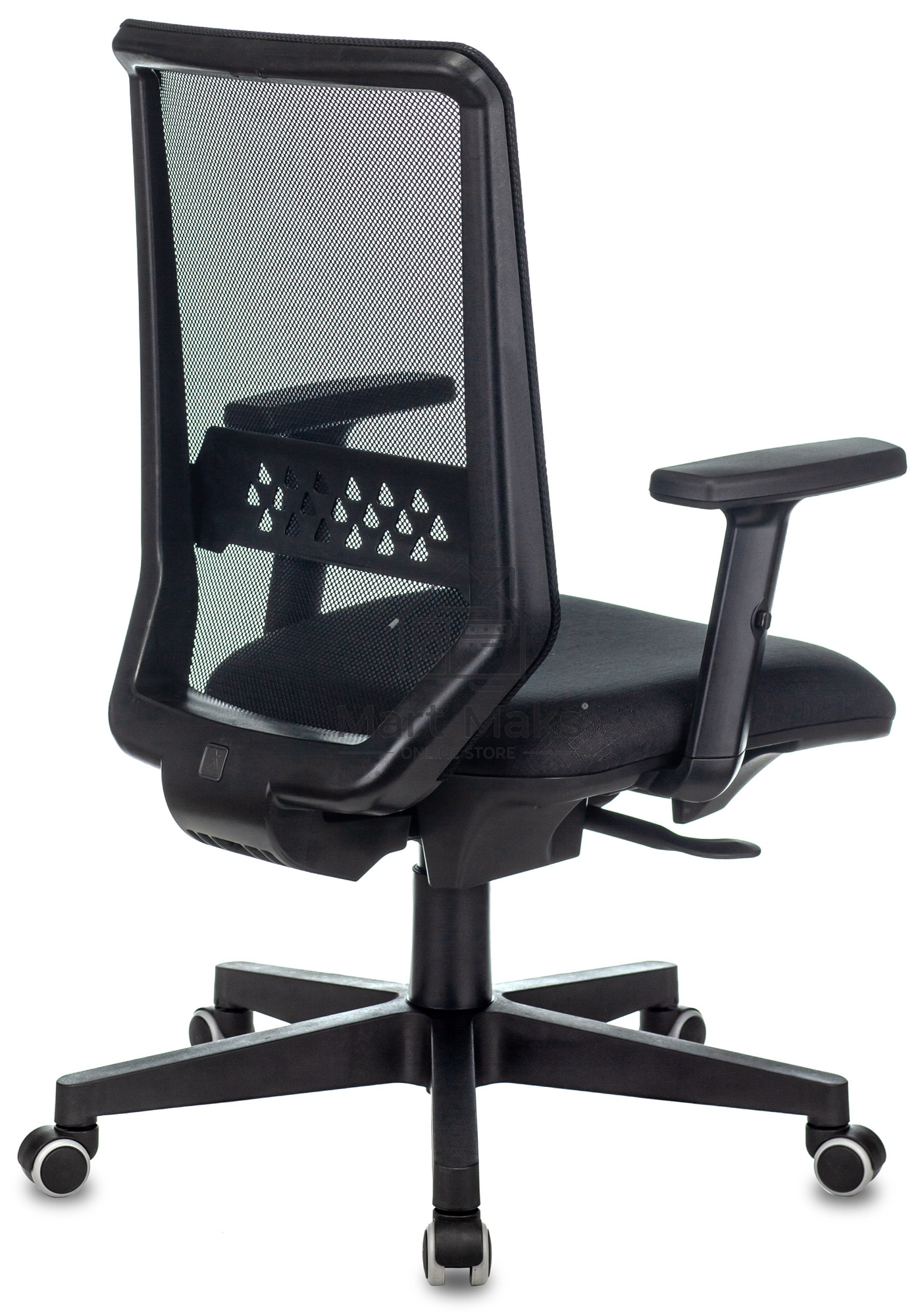 Кресло руководителя Бюрократ EXPERT TW-01 черный 38-418, сетка/ткань, с подголов. крестовина пластик