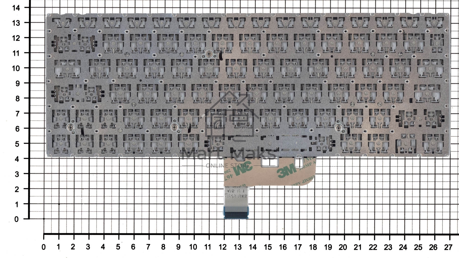 Клавиатура для ноутбука Asus UX333F черная с подсветкой