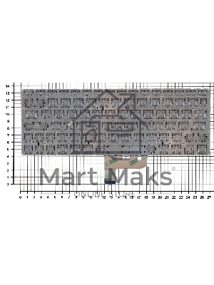 Клавиатура для ноутбука Asus UX333F черная с подсветкой