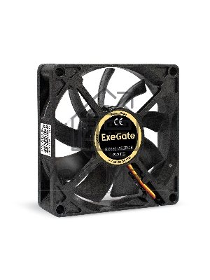 Вентилятор для корпуса ExeGate EX08015S3P-24 черный, 80 мм, 2500 об/мин, 30.1 дБ, 3 pin