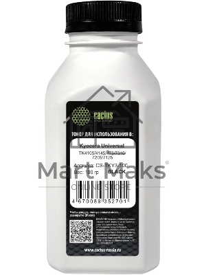 Тонер Cactus CS-TKY3-100 черный флакон 100гр. для принтера Kyoсera Universal TK4105/4145/475/7310/7205/7125