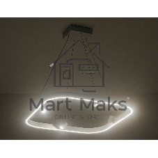 Подвесной светодиодный светильник Ambrella light FL5802/1+4 WH белый 50W 3000K/4200K/6400K 600*600*1200 (без ПДУ)