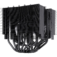 Кулер для процессора Noctua NH-D15S chromax черный, 140 мм, медь, 1500 об/мин, 24.6 дБ, 4 pin PWM, высота 160 мм