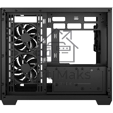 Компьютерный корпус Deepcool CG330 3F без БП, боковое окно (панорама), 3x120мм ARGB PWM вентилятора, черный, mATX