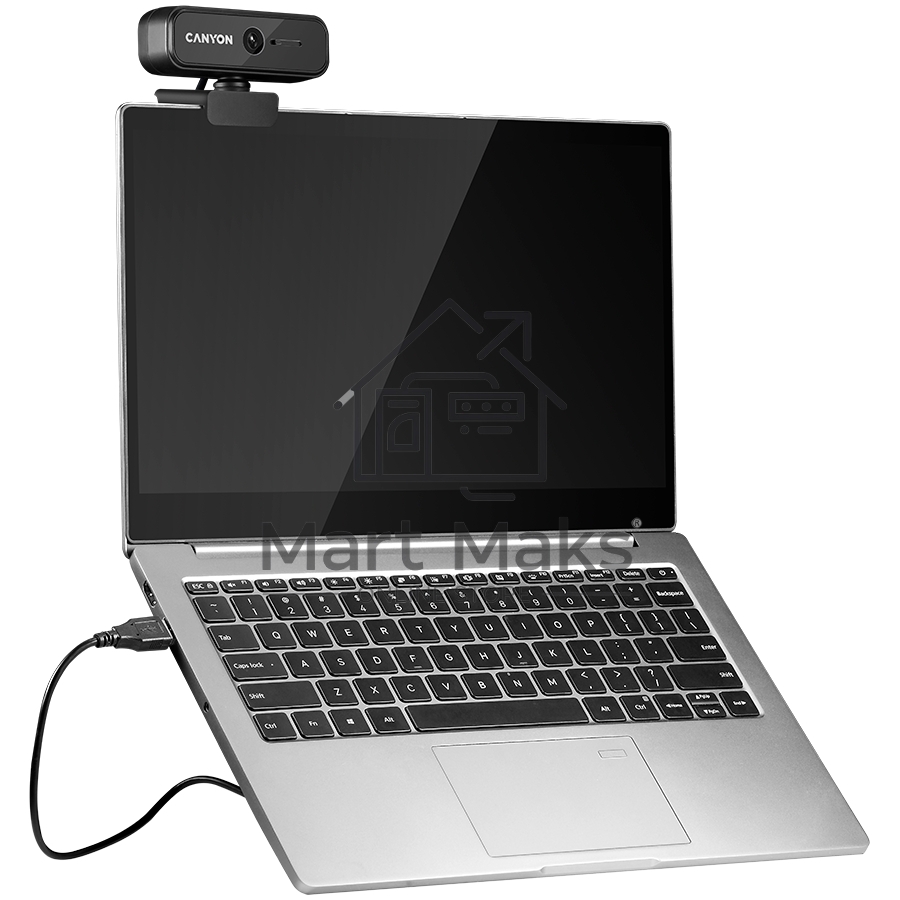 Веб камера CANYON C2 720P HD 1.0Mega fixed focus webcam with USB2.0. connector, 360° rotary view scope, 1.0Mega pixels, built in MIC, Resolution 1280*720(1920*1080 by interpolation), viewing angle 46°, cable length 1.5m, 90*60*55mm, 0.104kg, черный