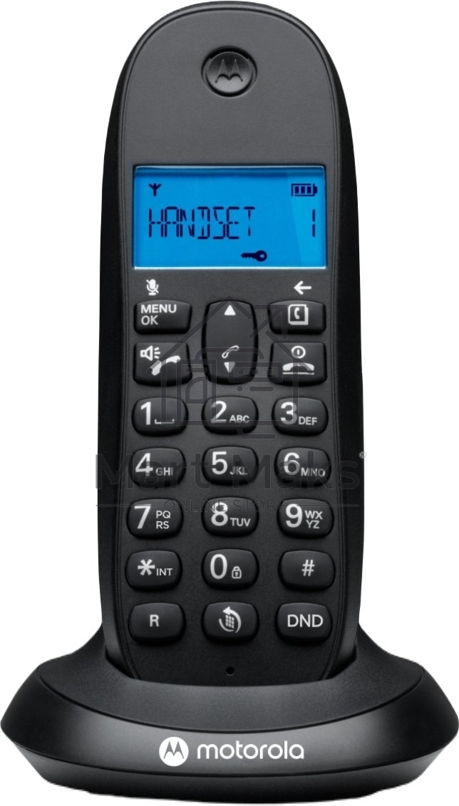 Радиотелефон Dect Motorola C1001СB+ черный АОН