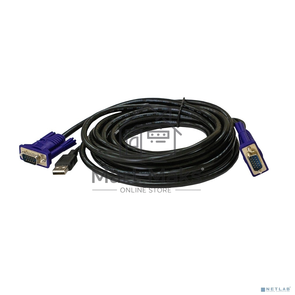 Кабель KVM ORIGO OKVMCU3/A1A с разъемами VGA и USB, 3 м