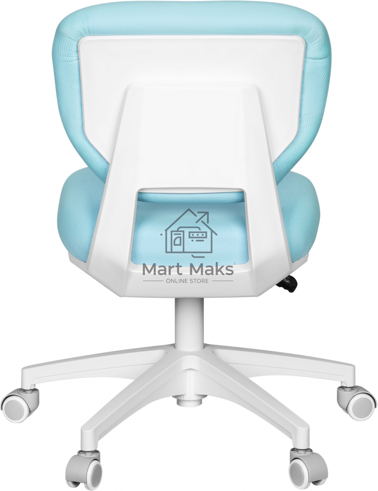 Кресло детское Cactus CS-CHR-3594BL голубой, крестов. пластик белый