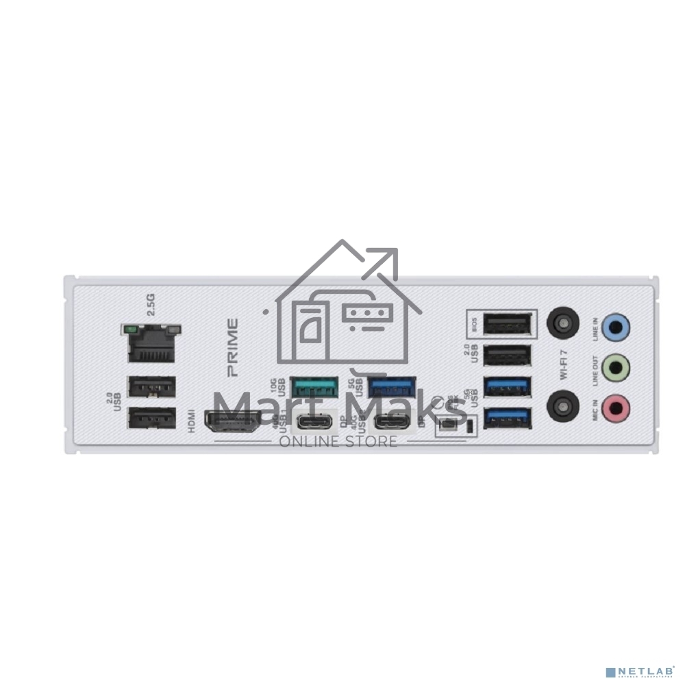 Материнская плата ASUS PRIME X870-P WIFI, AM5, AMD X870, 4xDDR5, 2xSATA, 4xM.2, 1xPCI-E 5.0 x16, 2xPCI-E 4.0 x1, 1xHDMI, 2xUSB-C, 1x 2.5Gb LAN, 4xUSB-A 3.2 Gen 1, 1xUSB-A 3.2 Gen 2, 4xUSB-A 2.0, 3x3.5 мм, 7.1, 1xWi-Fi 7, ATX