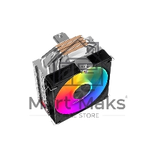 Кулер для процессора CPU Cooler SAMA A40L (240W, 4-pin PWM, 152мм, 4x6мм, ARGb, 1x120мм, 78CFM, 29dBA, 2200RPM, S: 1851/1700/1200/115X, AM5/AM4, серебристый)