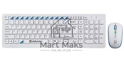 Клавиатура + мышь Defender Skyline 895 Nano W (белый) Кл:104, 1000/1500/2000dpi