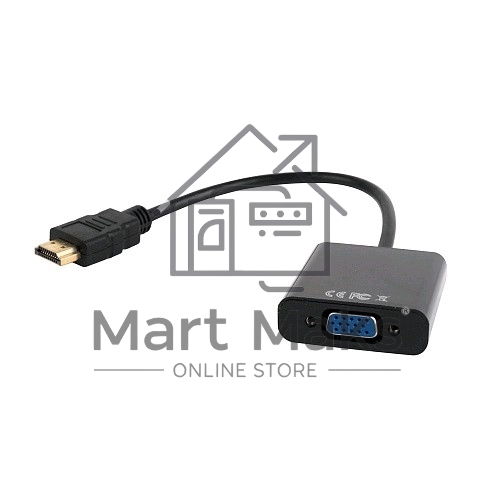 Переходник Gembird-Cablexpert Переходник HDMI-VGA, 19M/15F (A-HDMI-VGA-03)