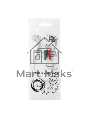 Кабель аудио сигнала Cablexpert, Jack3.5 нушники + 3.5 микрофон-> Jack3.5 4pin, длина 20см, белый