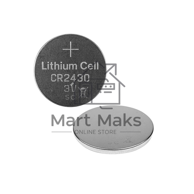 Литиевые батарейки CR2430 3 V 300 mAh блистер