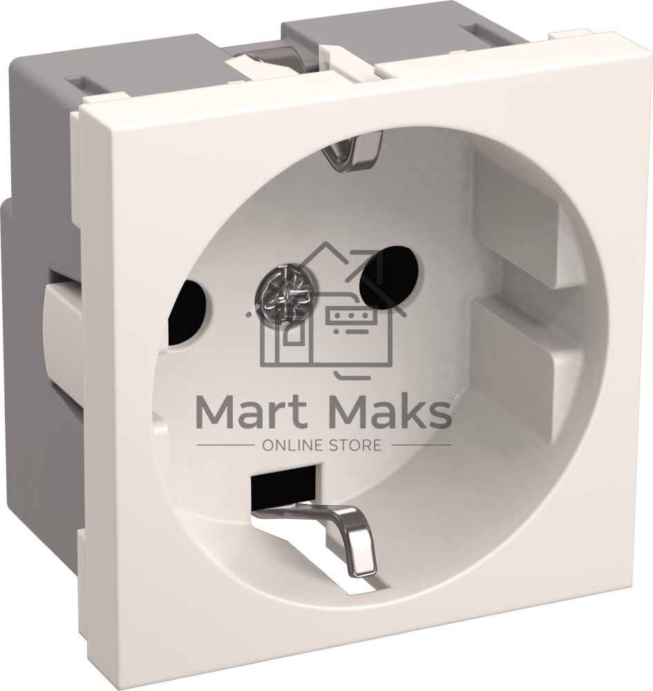 Розетка Iek (CKK-40D-RSZB2-K01-K) РКС-20-30-П-К Розетка с з/к 2к (на 2 модуля) ПРАЙМЕР белая