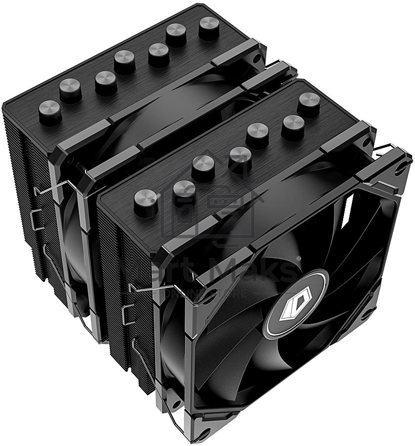 Кулер ID-COOLING SE-207-XT ADVANCED черный 120мм алюминий+медь 1800rpm 35db 4-pin 280W 154мм