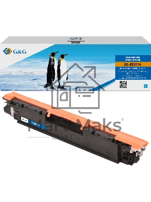 Картридж лазерный G&G GG-CE311A (CE311A) голубой (1000 стр.) для HP LaserJet Pro MFP M175nw/CP1025/1025nw/M275 MFP, LBP7010/7018C