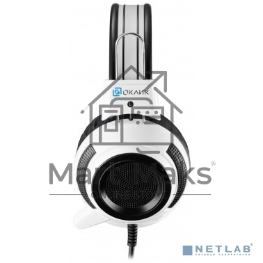 Наушники с микрофоном Oklick HS-G300 белый/черный 2.5м мониторы