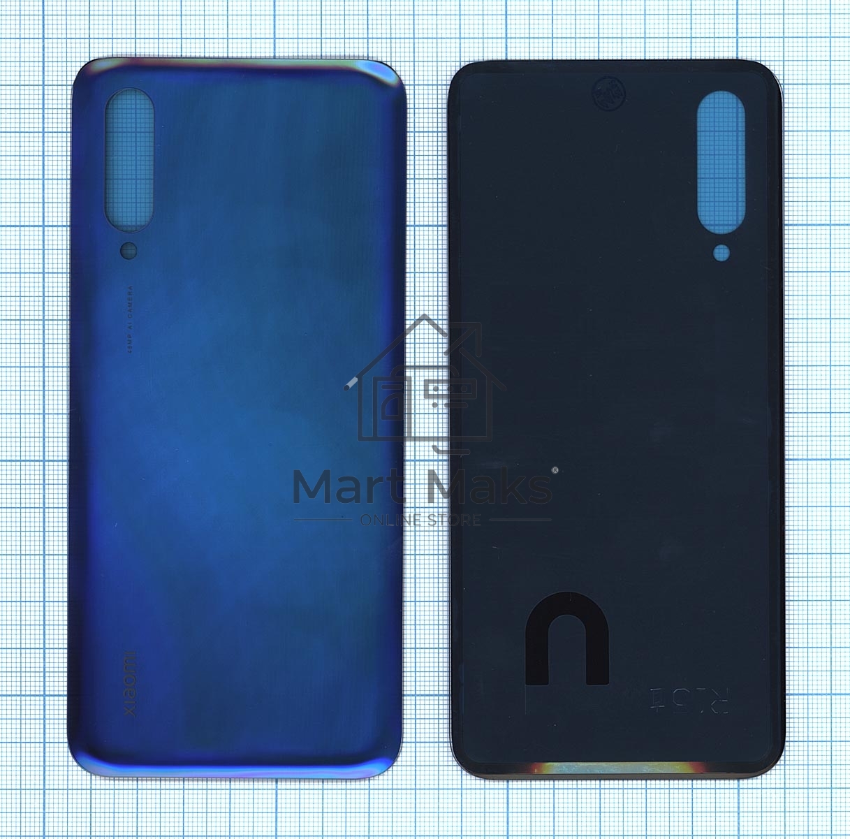 Задняя крышка для Xiaomi CC9/MI9 Lite синяя