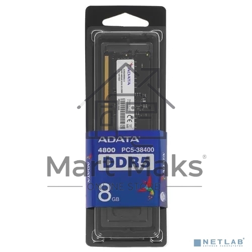 Оперативная память ADATA, DDR5, 8GB (1x8GB), 4800MHz, CL40, SO-DIMM