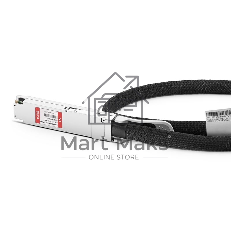 Твинаксиальный медный кабель 0.5m (2ft) NVIDIA/Mellanox MCP4Y10-N00A Compatible 800G OSFP Finned Top InfiniBand NDR Passive Direct Attach Copper Twinax Cable for Quantum-2 Switches