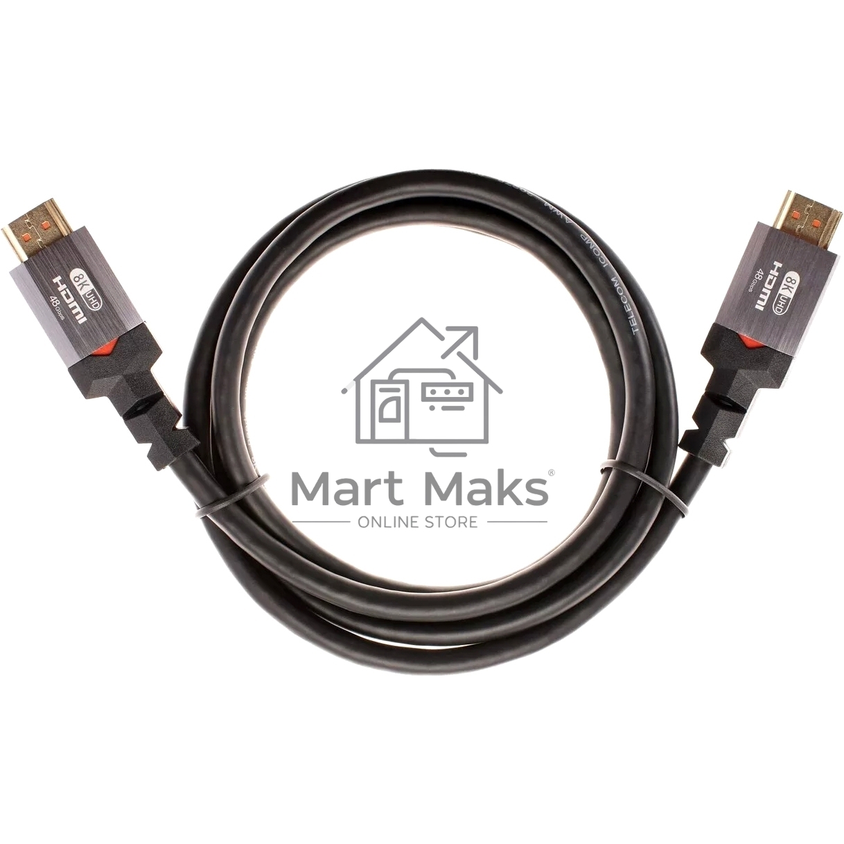 Кабель Telecom TCG365-1.5M HDMI 19M/M,ver. 2.1, 8K@60 Hz 1.5m метал разъемы, Telecom TCG365-1.5M