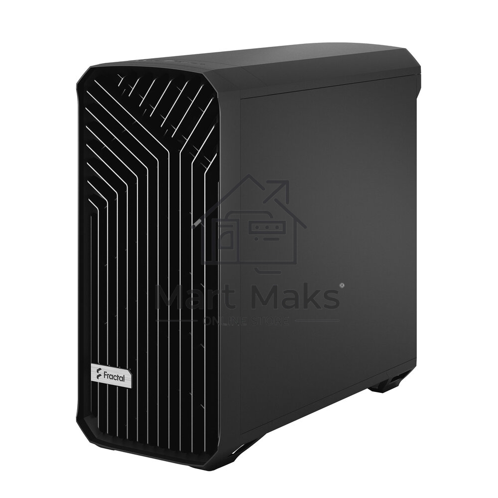 Корпус Fractal Design Torrent Black Solid / E-ATX, 2x3.5, 4x2.5, 7xPCI, 1xUSB-C, 2xUSB3.0 / 2x180mm, 3x140mm fans inc. / FD-C-TOR1A-05