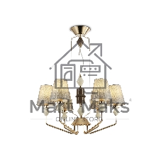 Люстра Ambrella light LH75401/6 GD/GR золото/серый E14*6 max 40W D700*1260