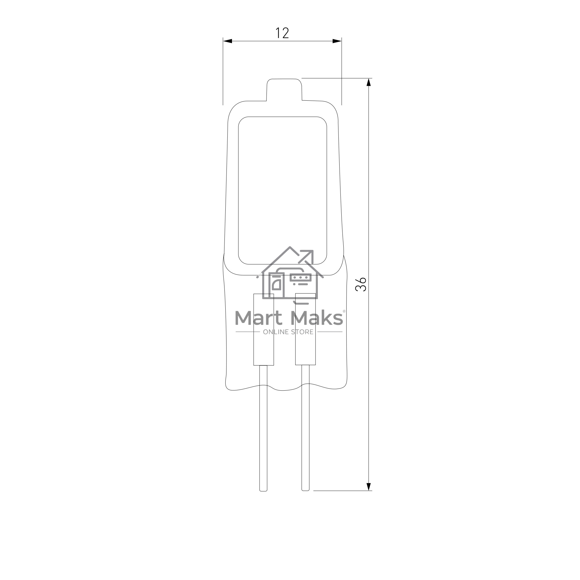 BХ101 / Лампа галогенная G4 220V20W сверхъяркая