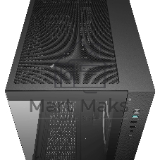 Компьютерный корпус Deepcool CG330 3F без БП, боковое окно (панорама), 3x120мм ARGB PWM вентилятора, черный, mATX