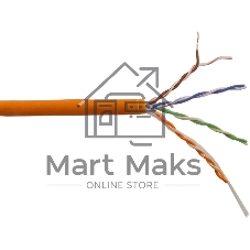 Кабель информационный Lanmaster LAN-5EUTP-HFLT-OR cat.5e UTP 4 пары 24AWG LSZH внутренний 305м оранжевый