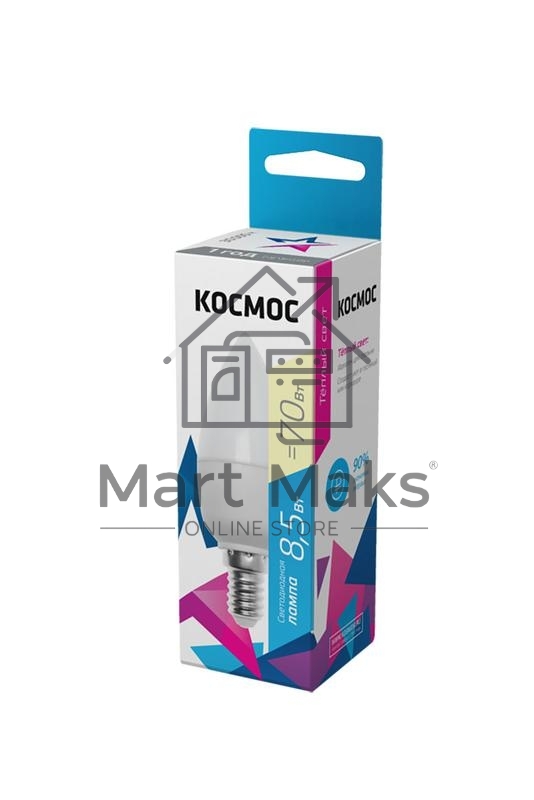 Лампа светодиодная LED BASIC CN 8.5Вт 220В E14 3000К Космос LkecLED8.5wCNE1430
