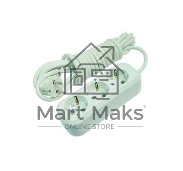 Удлинитель 3 гн 5 м с\з MAKEL MGP134