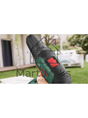 Дрель-шуруповерт Bosch EasyDrill 1200, Аккумуляторная, 18В, 2 АКБ, Кейс