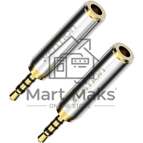 Переходник Vention Jack 3.5 mm F/2.5mm M VAB-S02