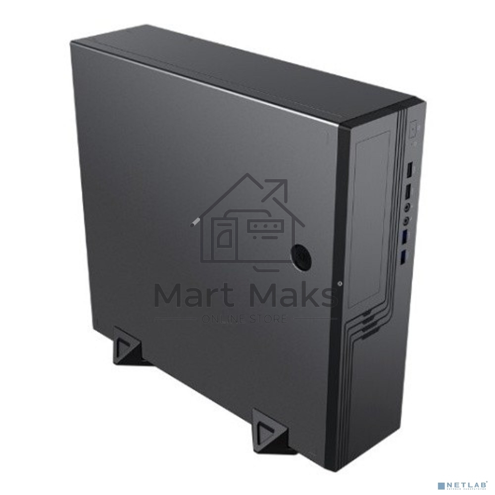 Компьютерный корпус EL555BK PM-300TFX 80+Bronze U3.0*2+U2*2+2*combo Audio; fan 9cm; intrusion switch POWERMAN Slim Case 6143524