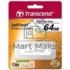 Флешка USB Transcend JetFlash 370 (TS64GJF370), 64Gb, USB 2.0, R/W 25/10, белый