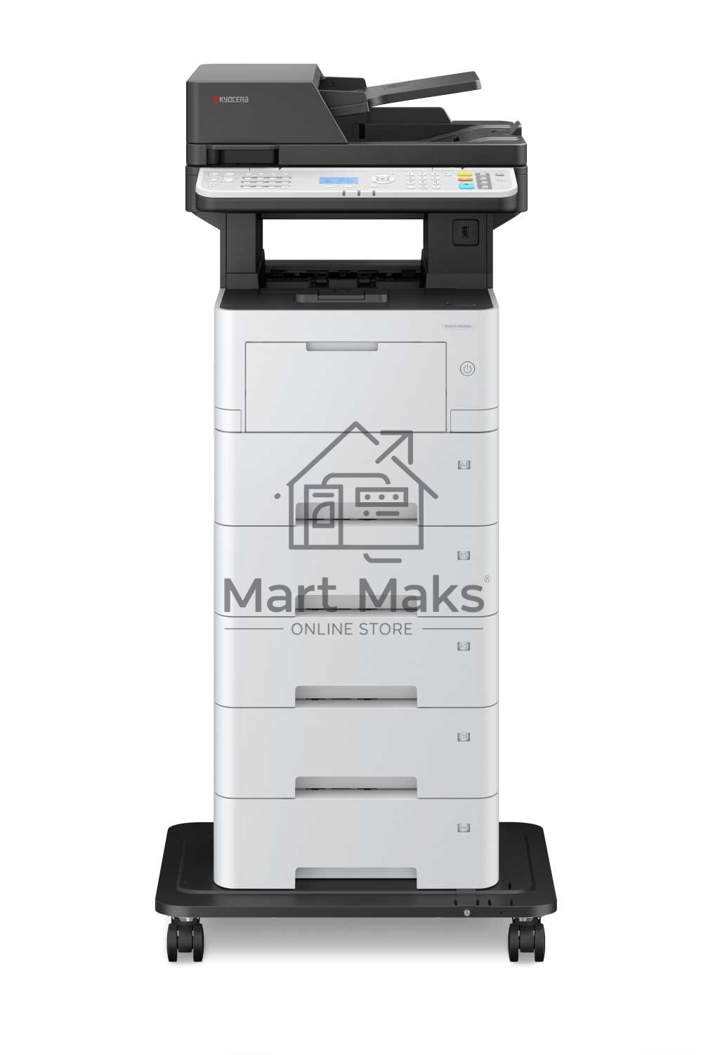 МФУ лазерный Kyocera Ecosys MA4500x (110C133NL0/110C133DZ0), A4, ч/б, печ. до 45 стр/мин., скан. до 60 стр/мин. (ч/б) 40 стр/мин (цвет.), 1200 x 1200 dpi (печать) 600 x 600 DPI (скан.), USB, RJ-45