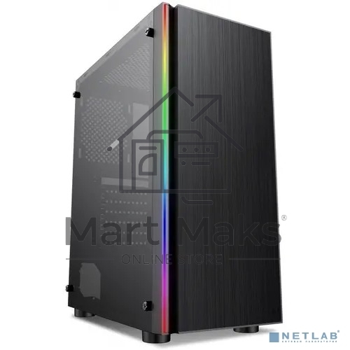 Компьютерный корпус AeroCool / Formula CL-3302B RGB черный без БП ATX 2xUSB2.0 1xUSB3.0 audio bott PSU