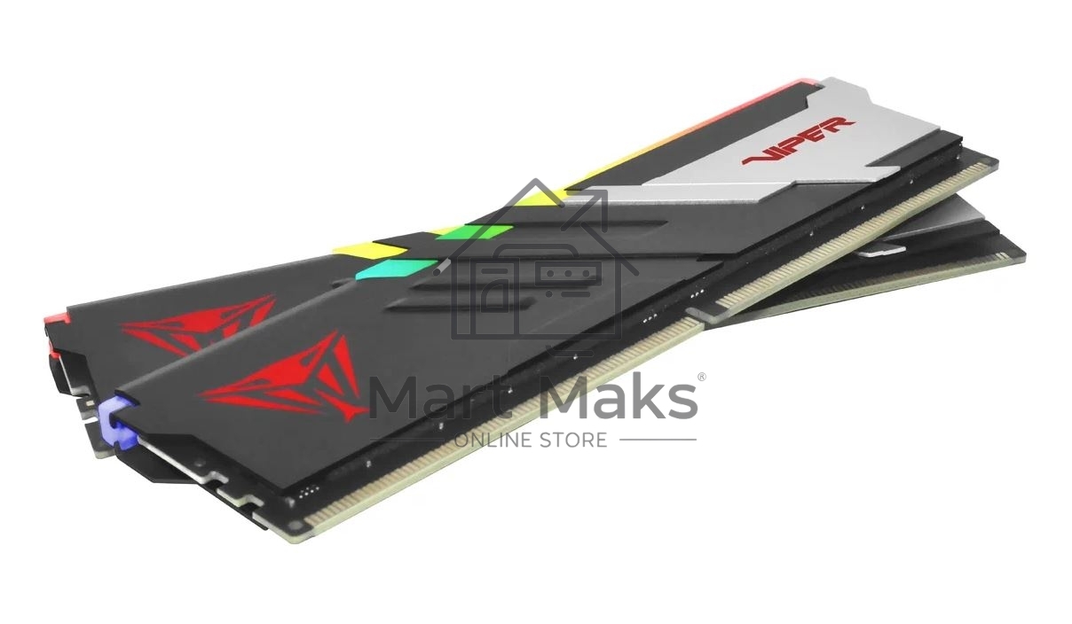 Оперативная память Patriot Viper Venom, DDR5, 64GB (2x32GB), 5600MHz, CL40, DIMM, с радиаторами, RGB, черный