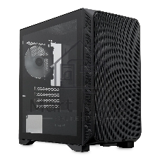 Компьютерный корпус без блока питания HSPD M321, Mesh Mini-tower, черный, slide TG, 0.45 SPCC, 2x140мм ARGb+1x120мм ARGb mATX, mITX 160/340/184мм 2x2.5