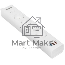 Сетевой фильтр Philips CHP8246WA/51 2м, 4 розетки, белый