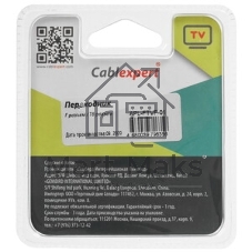 Переходник Cablexpert APL-FTVF-01, F (мама)/TV (мама), блистер